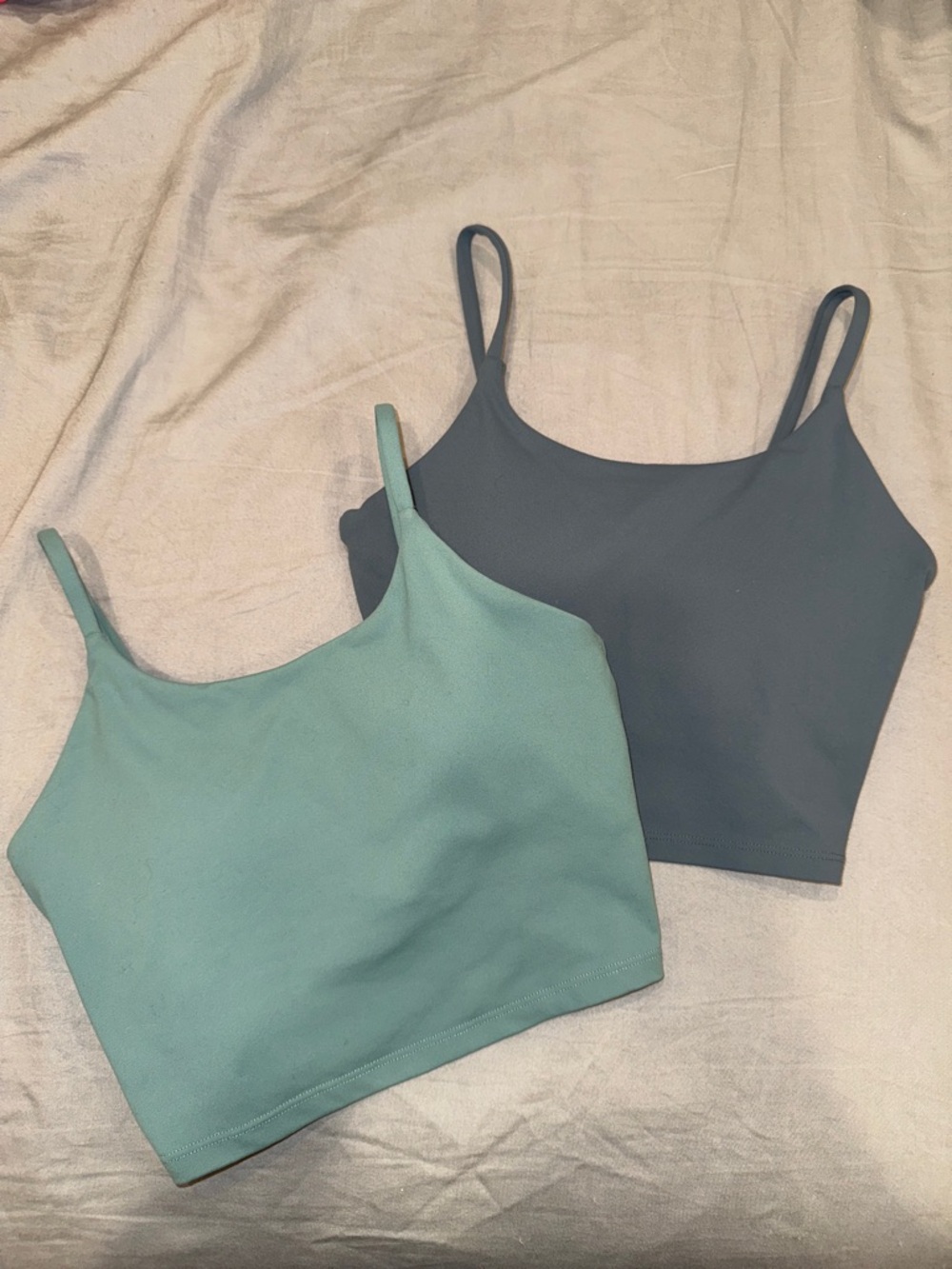 BUNDLE! Crop Cami Tank Top - Teal & Charcoal